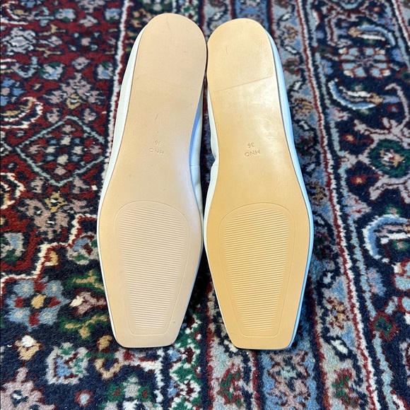 Mango Gathered Leather Ballerina Flats - Picture 5 of 8